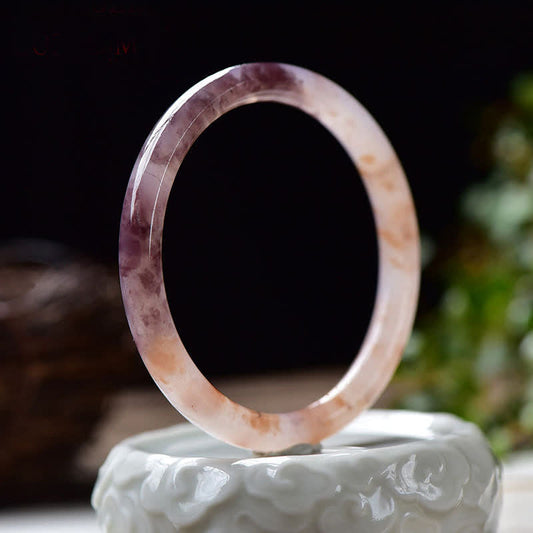 Jade Purple Golden Silk Jade Wealth Bracelet Bangle