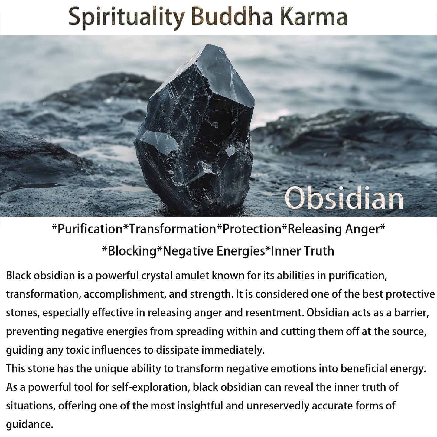 Spirituality Buddha Karma FengShui PiXiu Obsidian Wealth Bracelet