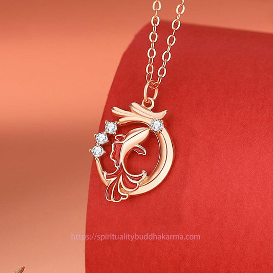 Ancient Tibetan Buddhist Red String Tradition 925 Sterling Silver Year Of The Dragon Koi Fish Fu Character Luck Necklace Pendant Bracelet