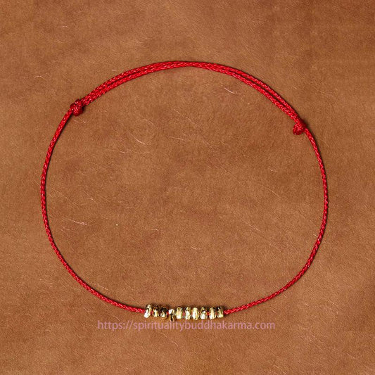Tibetan Knot Protection Handmade 925 Sterling Silver Small Pieces Protection Braided Ultra-Thin Rope Bracelet