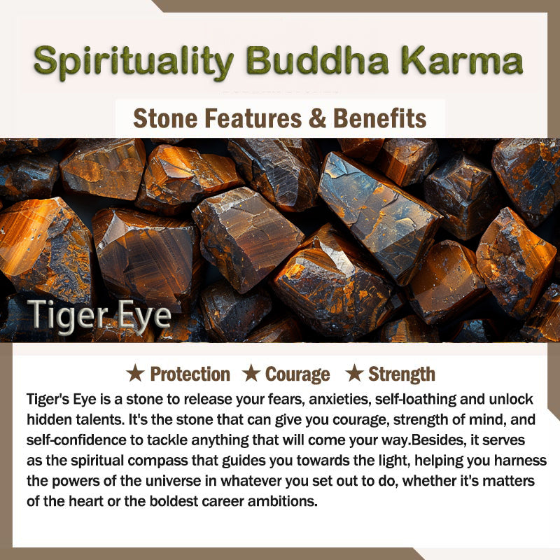 Spirituality Buddha Karma Various Crystals Black Obsidian Purification Bracelet