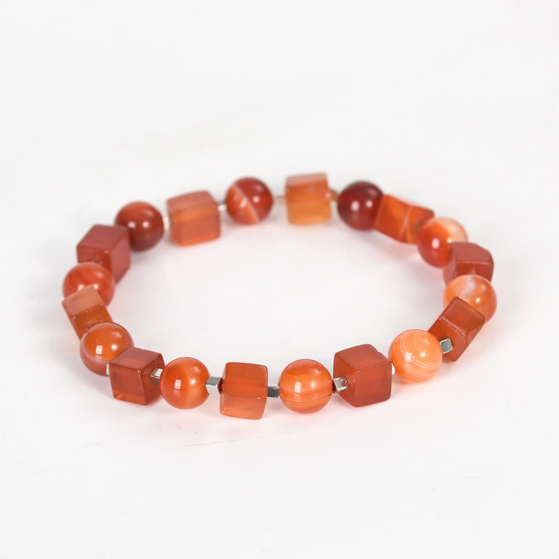 Spirituality Buddha Karma Various Crystals Black Obsidian Purification Bracelet