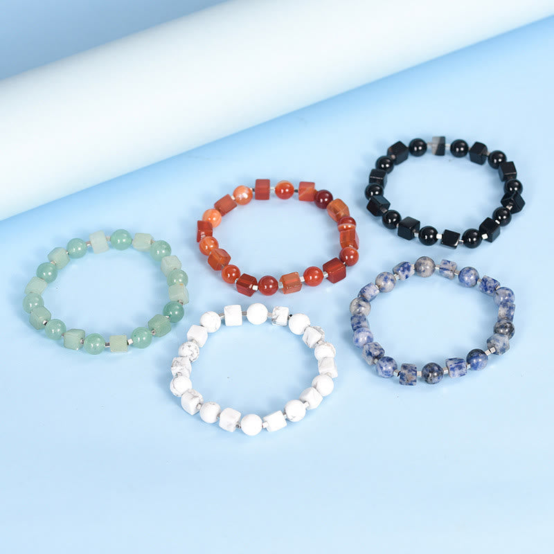 Spirituality Buddha Karma Various Crystals Black Obsidian Purification Bracelet