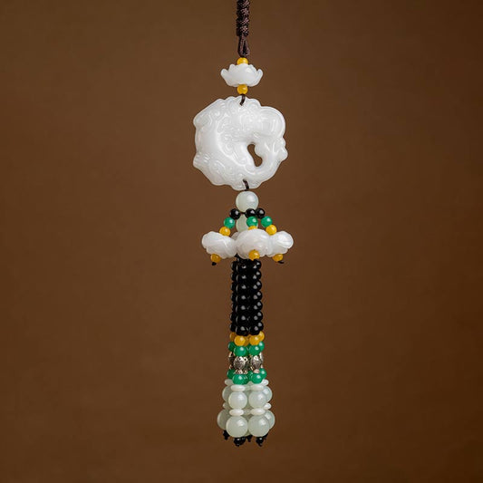 Jade FengShui Jade PiXiu Blessing Car Pendant Decoration
