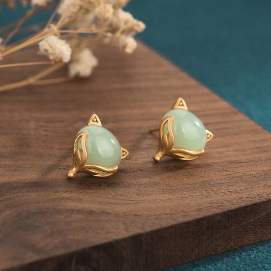 Jade FengShui Jade Luck Earrings