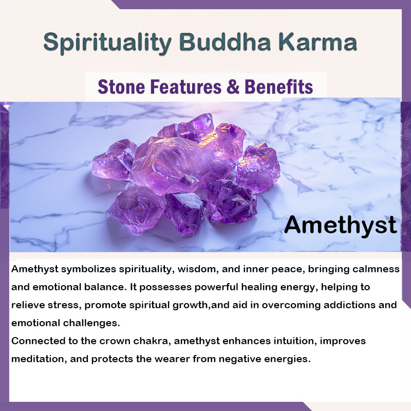 Spirituality Buddha Karma Various Crystal Ball Amethyst Citrine Pink Crystal White Crystal Healing Necklace Pendant