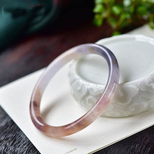 Jade Purple Golden Silk Jade Wealth Bracelet Bangle