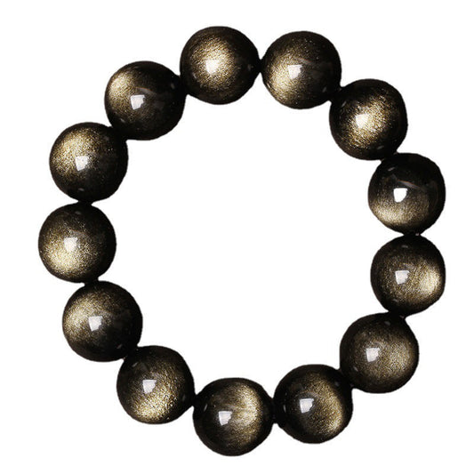 Spirituality Buddha Karma Tibetan Obsidian Purification Bracelet