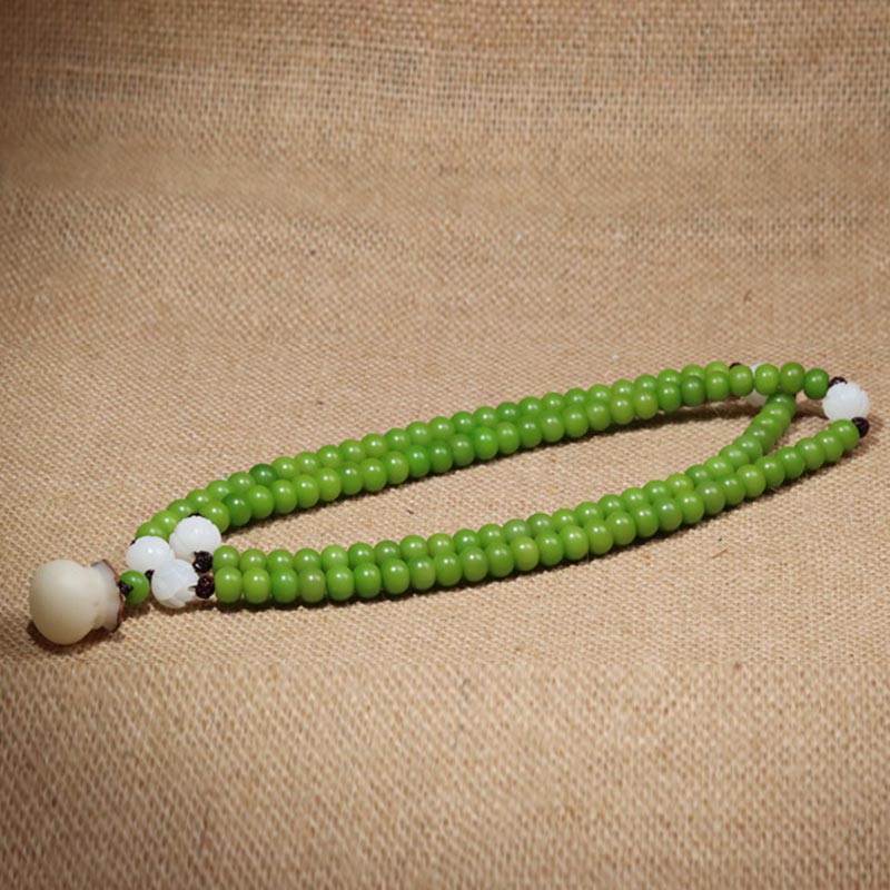 Spirituality Buddha Karma Natural Bodhi Seed 108 Beads Mala Wisdom Bracelet