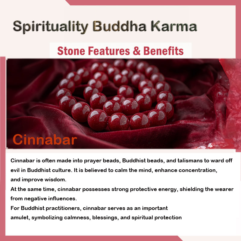 Spirituality Buddha Karma Handmade Cinnabar Peace Buckle Safe and Healthy Charm Blessing String Bracelet Anklet