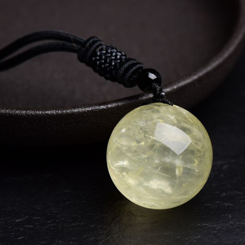 Spirituality Buddha Karma Various Crystal Ball Amethyst Citrine Pink Crystal White Crystal Healing Necklace Pendant