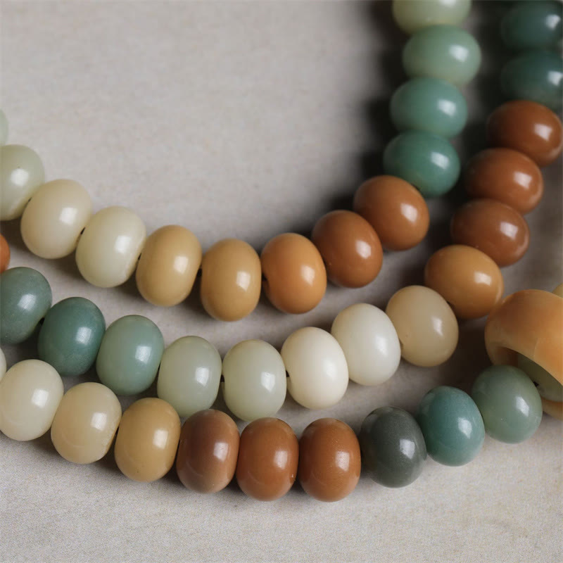 Spirituality Buddha Karma 108 Mala Beads Gradient Bodhi Seed Buddha Hand Engraved Peace Bracelet