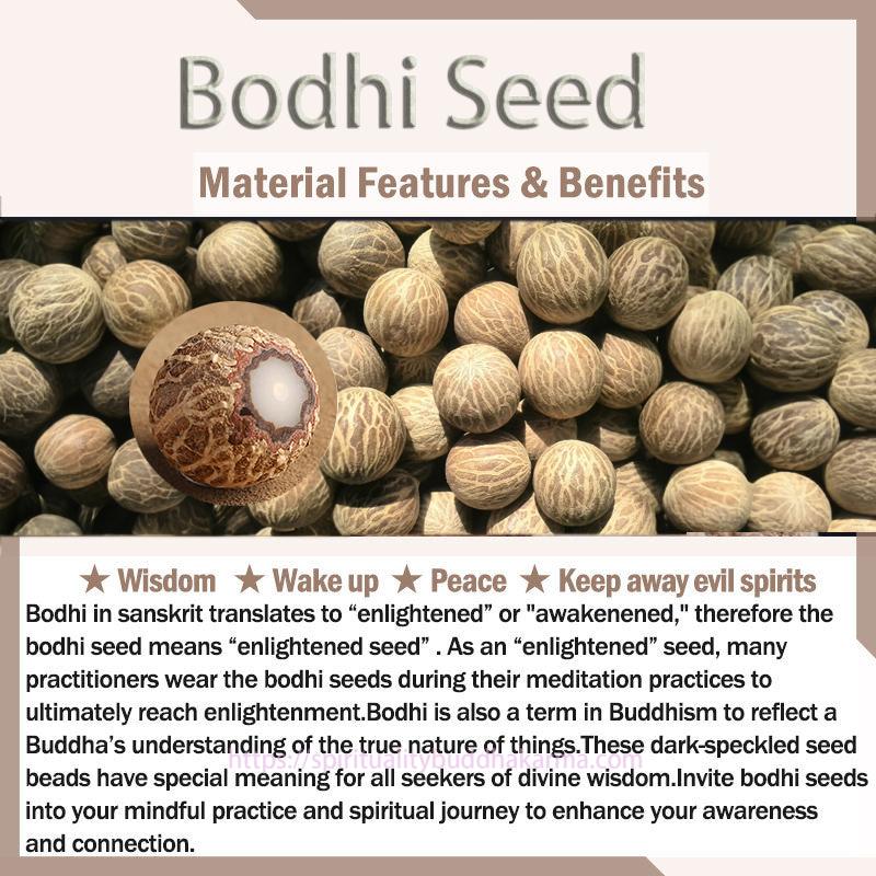 Spirituality Buddha Karma 108 Beads White Bodhi Seed Mala Blessing Bracelet