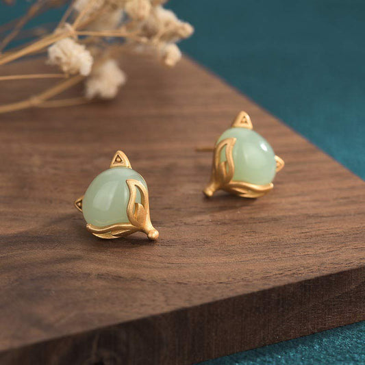 Jade FengShui Jade Luck Earrings