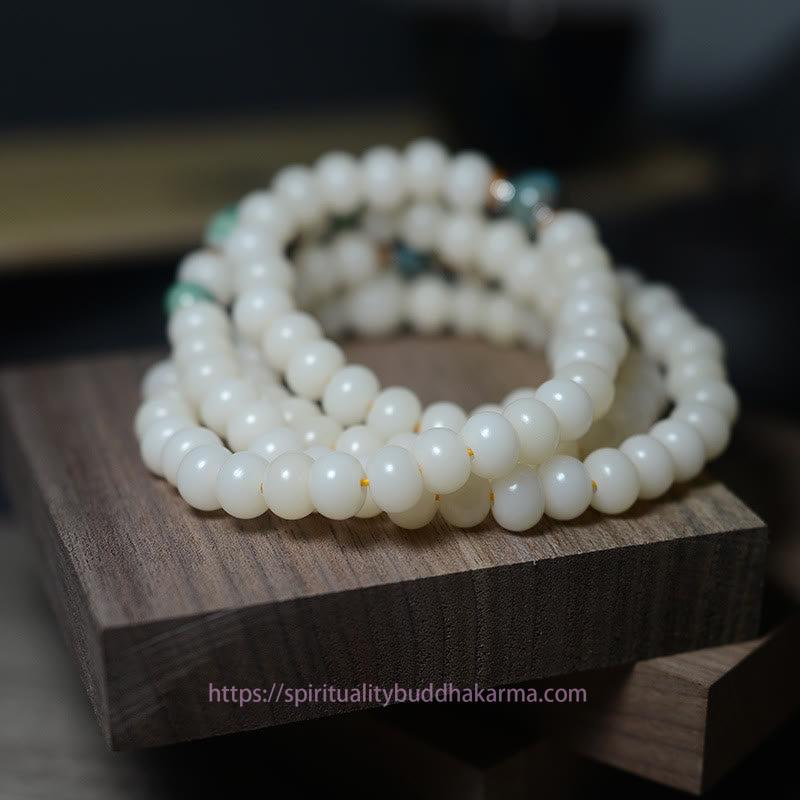 Spirituality Buddha Karma 108 Mala Beads Bodhi Seed Keep Away Evil Spirits Calm Bracelet