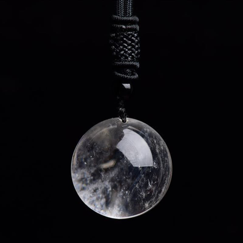 Spirituality Buddha Karma Various Crystal Ball Amethyst Citrine Pink Crystal White Crystal Healing Necklace Pendant