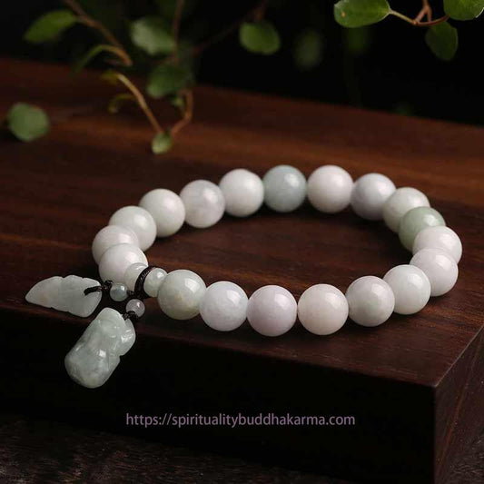 Jade Natural Jade Pi Xiu Buddha Gourd Apple Success Bracelet