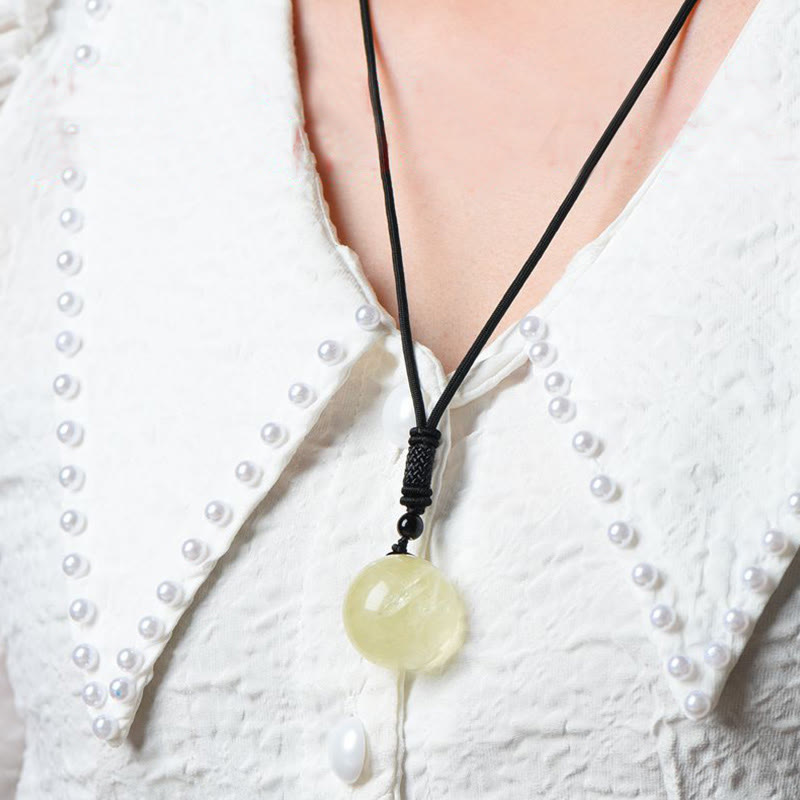 Spirituality Buddha Karma Various Crystal Ball Amethyst Citrine Pink Crystal White Crystal Healing Necklace Pendant