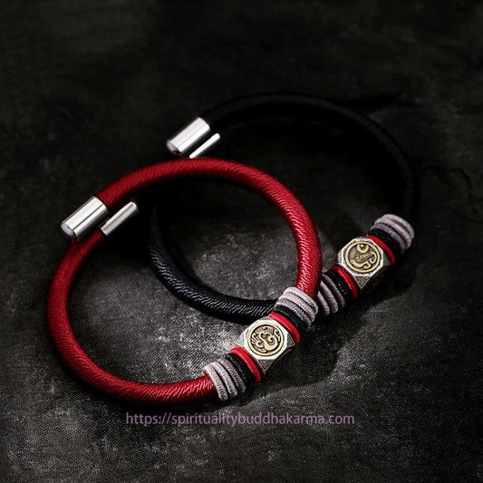 Ancient Tibetan Buddhist Red String Tradition 925 Sterling Silver Perfect Knot King Kong Knot Faith Strength Bracelet