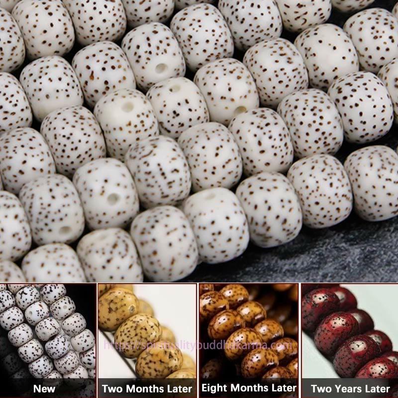 Spirituality 108 Mala Beads Bodhi Seed Yak Bone Avalokitesvara Lucky Pixiu Guan Gong Buddha Demon Peace Tassel Bracelet