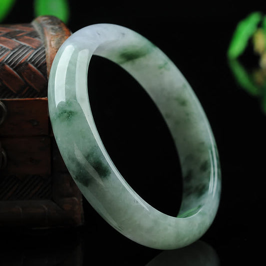Jade Jade Luck Blessing Prosperity Bracelet Bangle