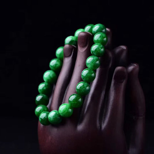 Jade Cyan Jade Bead Calm Harmony Bracelet