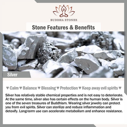 Buddha Energy Necklace 925 Sterling Silver Laughing Buddha White Jade Luck Blessing Necklace Pendant