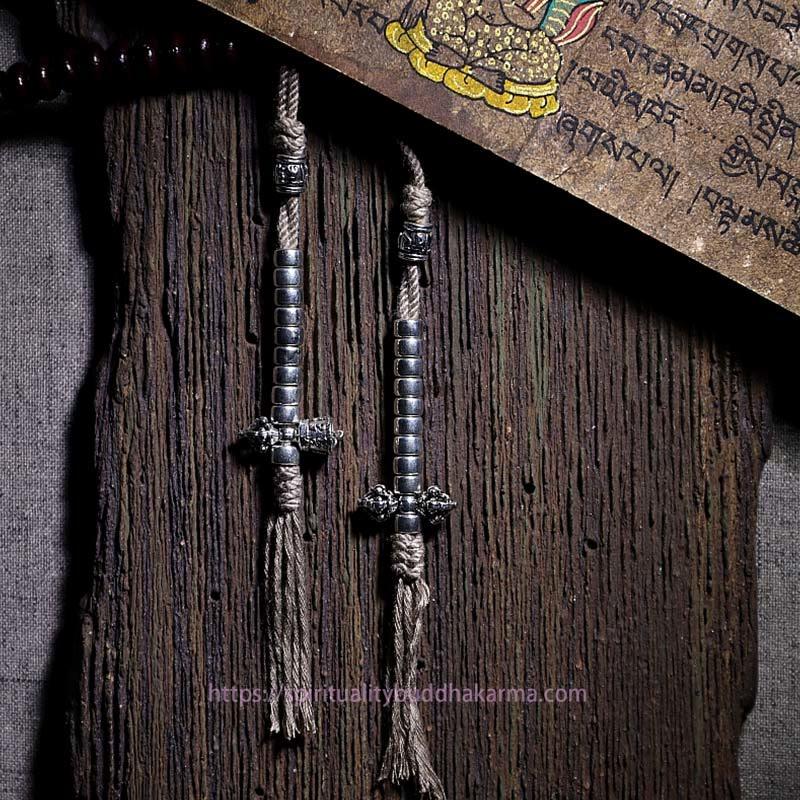 Spirituality Buddha Karma Natural Tibet 108 Mala Beads Purple Bodhi Seed Three-eyed Dzi Bead Copper Dorje Harmony Bracelet