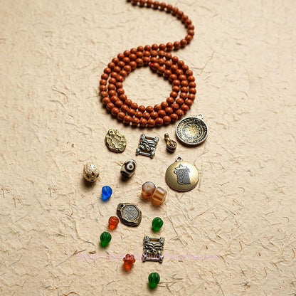 Spirituality Buddha Karma Tibet Bodhi Seed 108 Mala Beads Wisdom Peace Bracelet Necklace