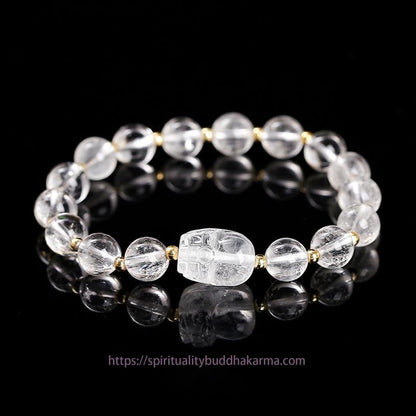 Golden Energy Citrine Various Crystal PIXIU Pink Crystal Warmth Bracelet
