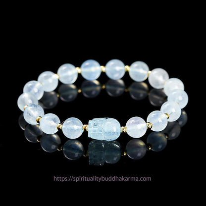 Golden Energy Citrine Various Crystal PIXIU Pink Crystal Warmth Bracelet