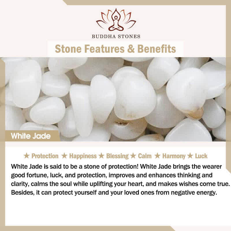 Buddha Energy Necklace 925 Sterling Silver Laughing Buddha White Jade Luck Blessing Necklace Pendant