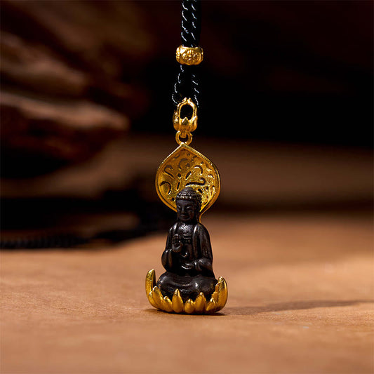 Spirituality Tibetan Alloy Buddha Kwan Yin Avalokitesvara Serenity Necklace Pendant