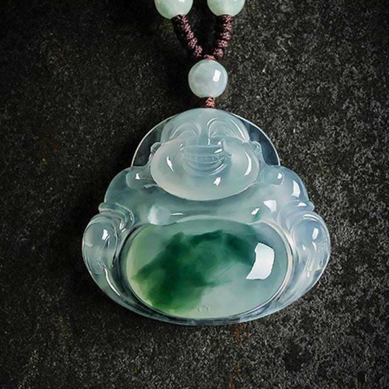 Jade  Cyan Jade Luck Necklace Pendant