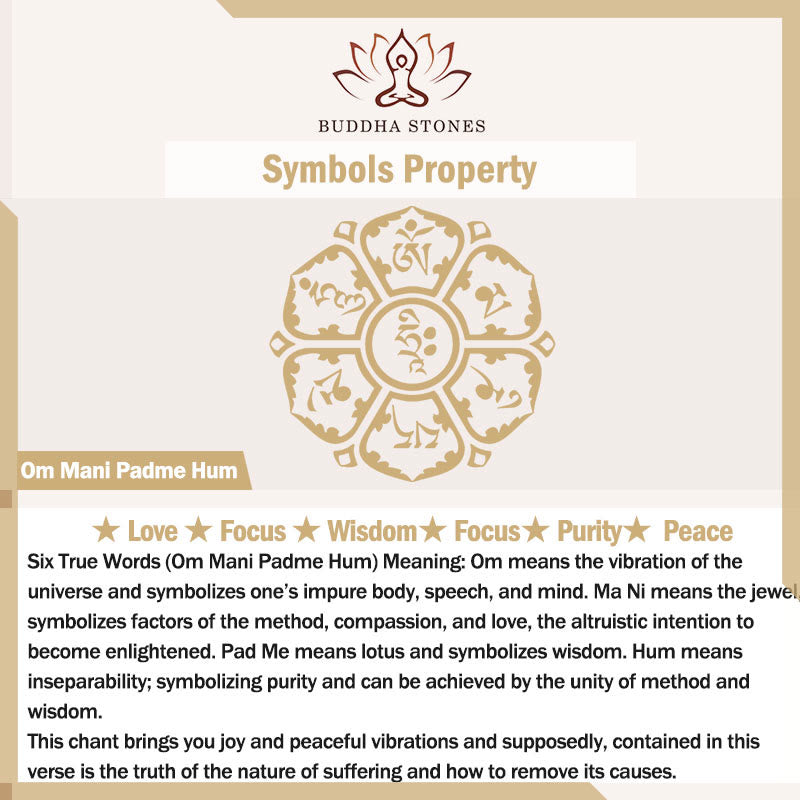 Buddha Energy Necklace Buddha Liuli Lotus Six Character Om Mani Padme Hum Peace Necklace