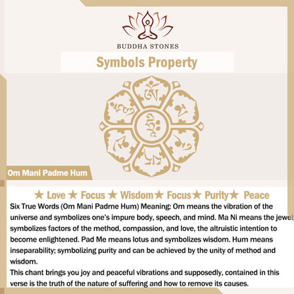 Buddha Energy Necklace Buddha Liuli Lotus Six Character Om Mani Padme Hum Peace Necklace