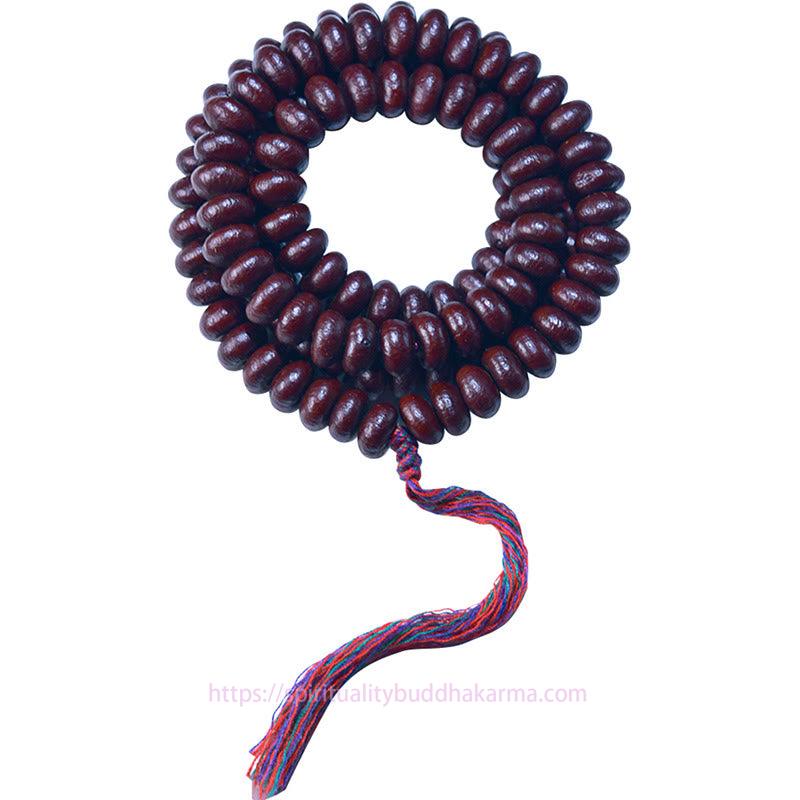 Spirituality Buddha Karma Natural Tibet 108 Mala Beads Purple Bodhi Seed Wealth Bracelet