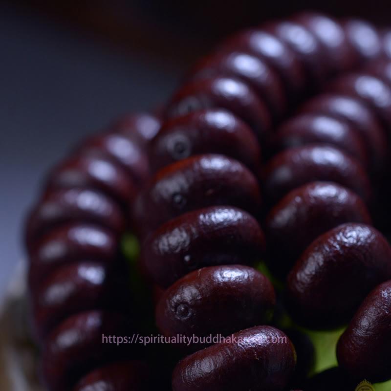 Spirituality Buddha Karma Natural Tibet 108 Mala Beads Purple Bodhi Seed Wealth Bracelet