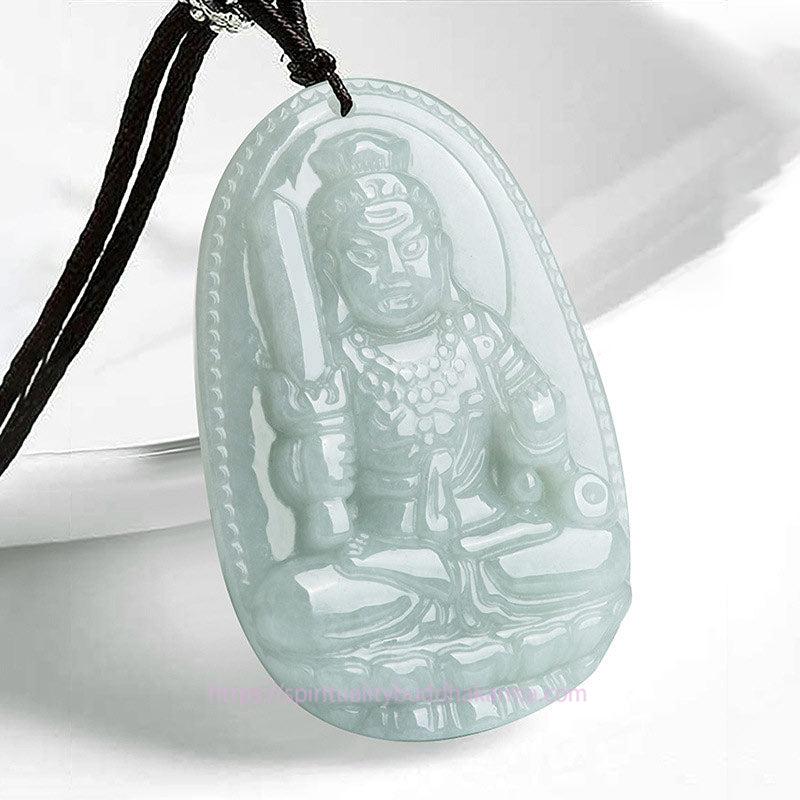 Buddha Energy Necklace Chinese Zodiac Natal Buddha Jade Wealth Prosperity Necklace Pendant