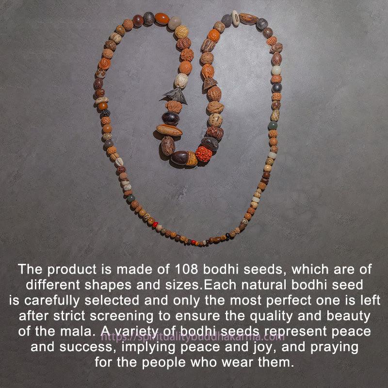Spirituality Buddha Karma 108 Mala Beads Bodhi Seed Luck Wealth Bracelet Wrist Mala