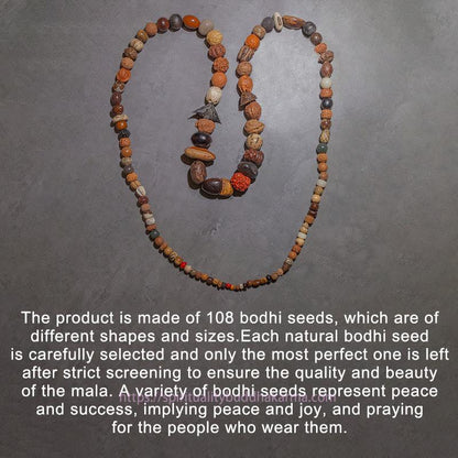 Spirituality Buddha Karma 108 Mala Beads Bodhi Seed Luck Wealth Bracelet Wrist Mala