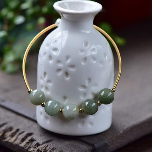 Jade  Jade Abundance Luck Blessing Bracelet Bangle