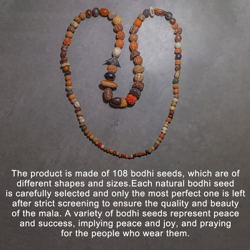 Spirituality Buddha Karma 108 Mala Beads Bodhi Seed Luck Wealth Bracelet Wrist Mala