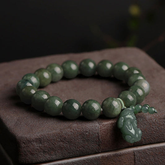 Jade  Tibetan Jade PiXiu Prosperity Bracelet