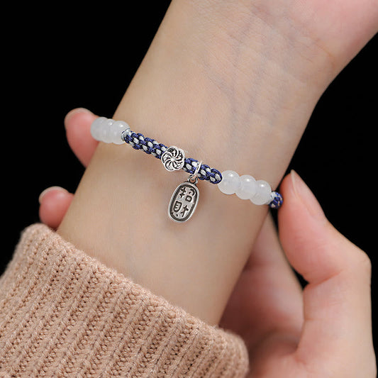Ancient Tibetan Buddhist Red String Tradition  Handmade Lucky Fortune Rope Bracelet