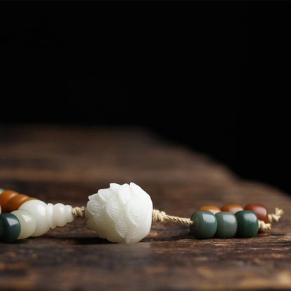 Spirituality Buddha Karma Bodhi Lotus Mala Harmony Necklace Bracelet