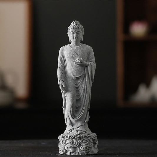 Spirituality Meditation Buddha Auspicious Clouds Design Serenity Home Decoration