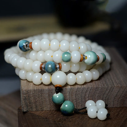 Spirituality Buddha Karma 108 Mala Beads Bodhi Seed Keep Away Evil Spirits Calm Bracelet