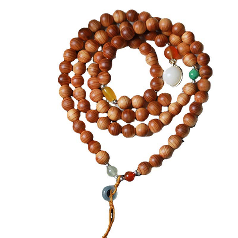 Spirituality Buddha Karma Tibetan Rosewood Mala Healing Necklace Bracelet