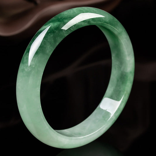Jade  Natural Jade Fortune Blessing Bangle Bracelet